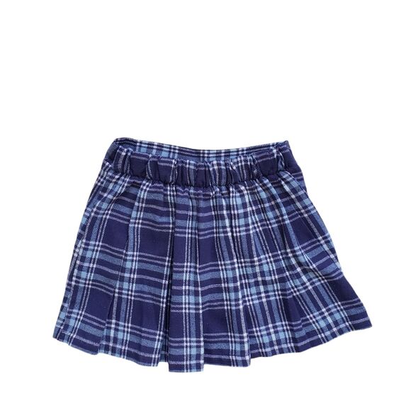 Btween Baby Tee Heart Shirt Skirt Skort Girls 6 Plaid 2 pc Set Academia School - Picture 2 of 7